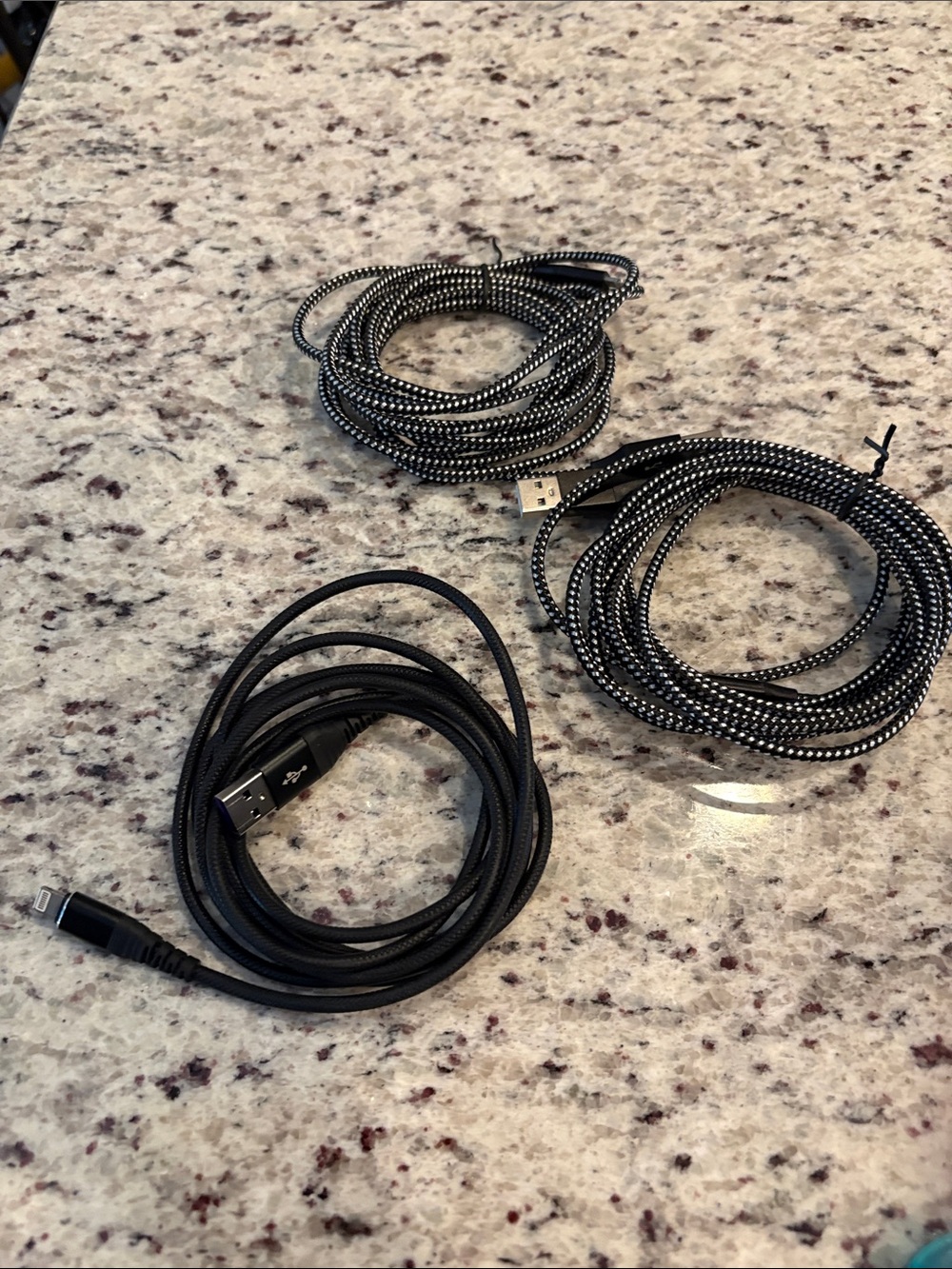 Braided USB Charging Cables - Black